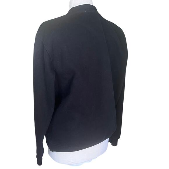 Vintage Embroidered Cardinal Christmas Snowflake Shirt Black King Universal L - Picture 3 of 7